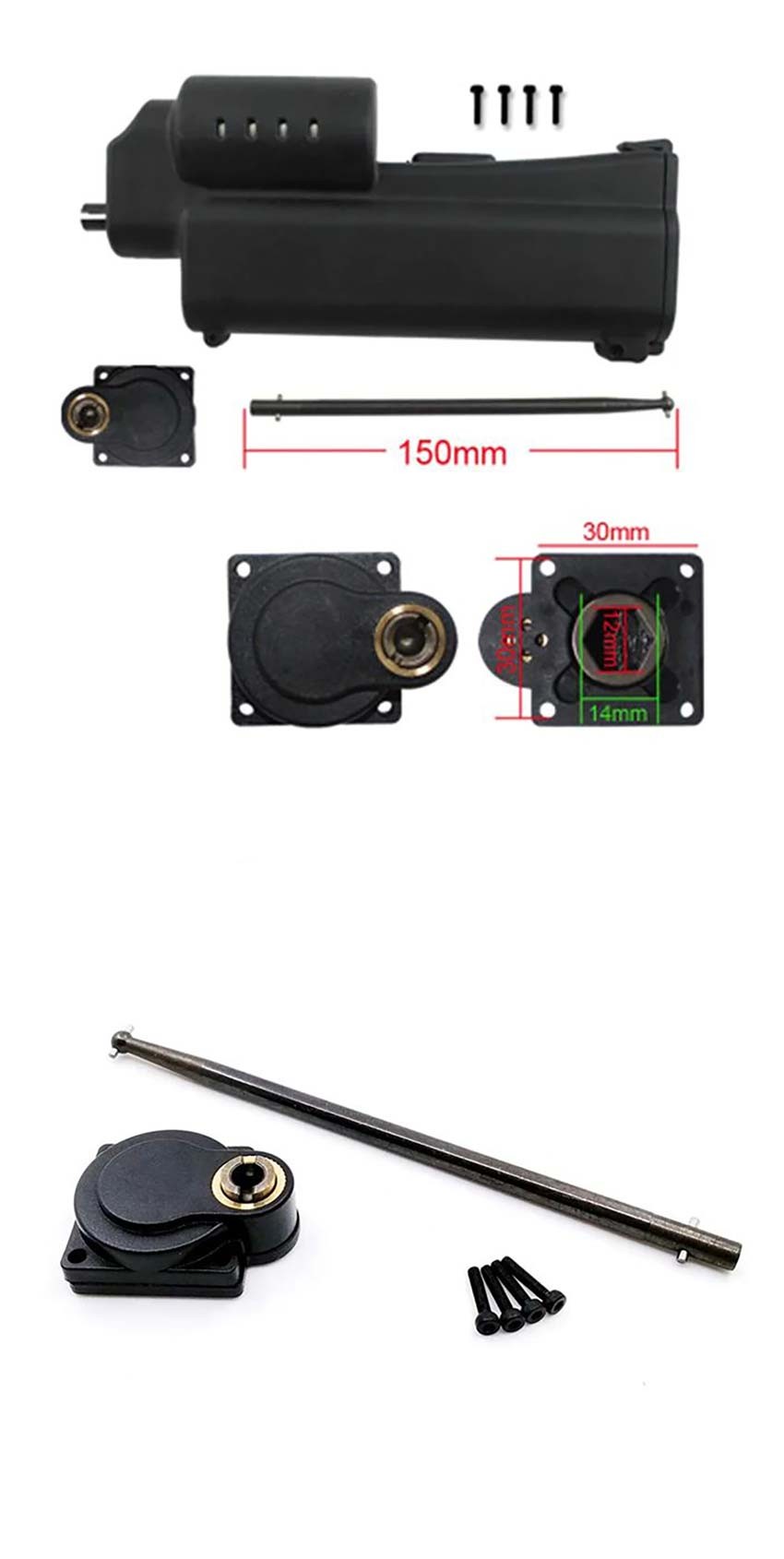 Different views of the handheld electric starter tool kit components and packaging.