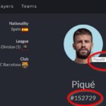 Pique Player ID in FIFA 18 Database