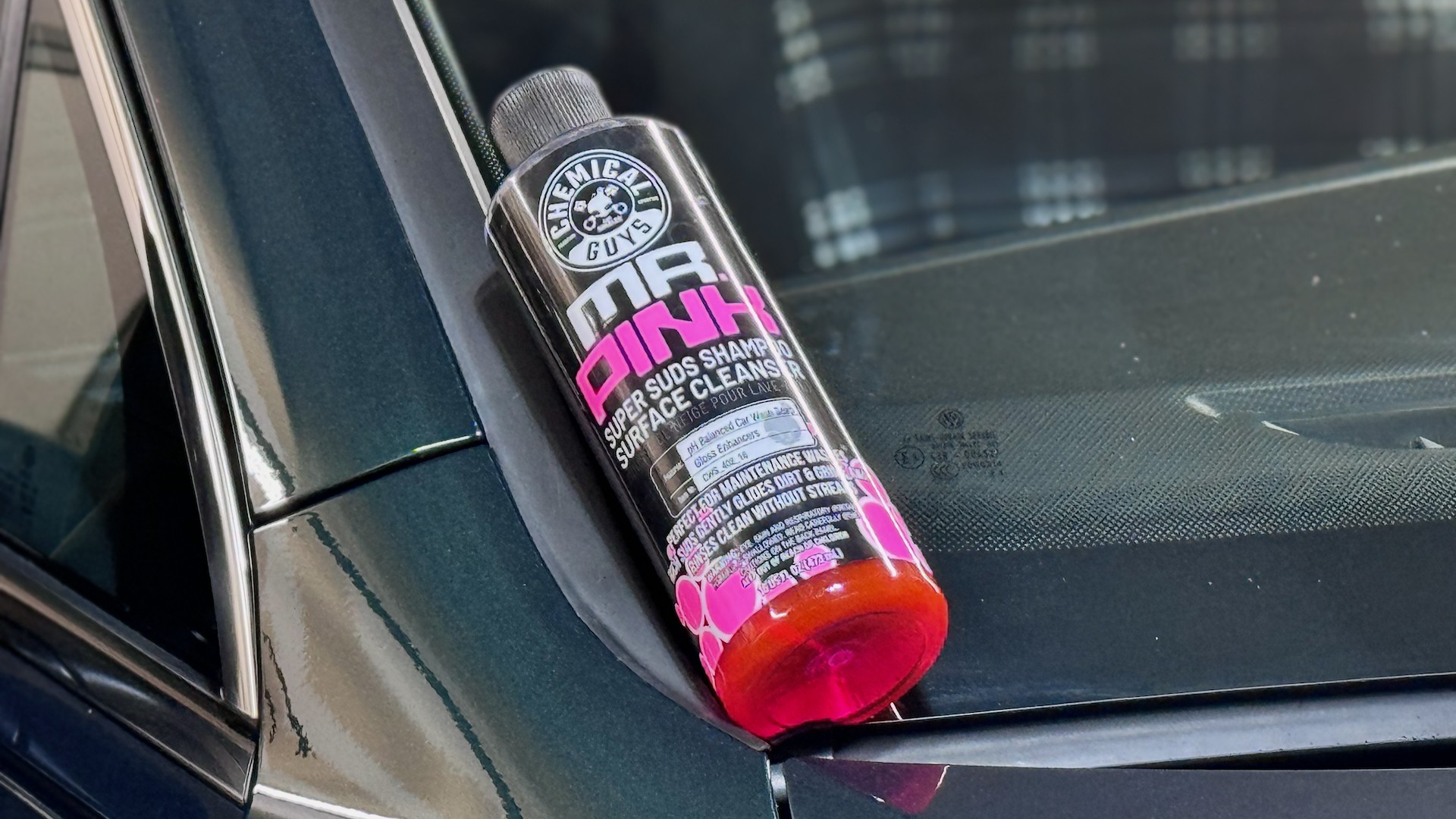 Chemical Guys MR. Pink shampoo. 