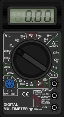 Klein Tools MM300 Multimeter Dial Setting for DC Voltage