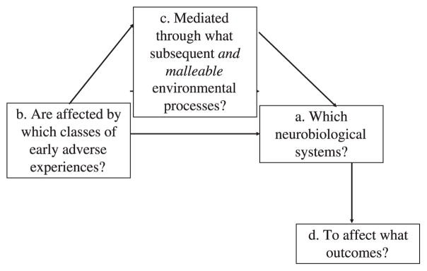 Figure 7.1 illustrating the extension of experimental medicine approach for family-based interventions to translational neuroscience research