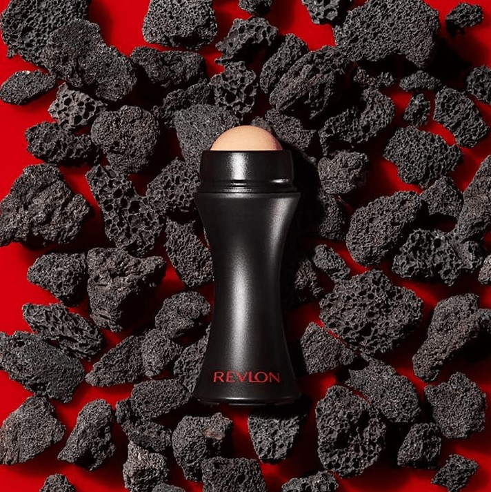 Revlon Oil Absorbing Volcanic Roller packaging and product shot. Best skin care tool for oily skin review.